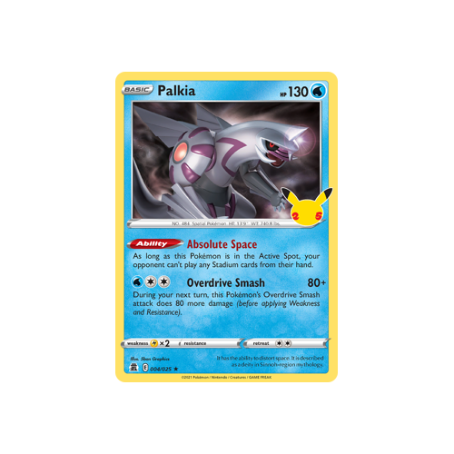 Palkia Holo Rare 004/025 Celebrations
