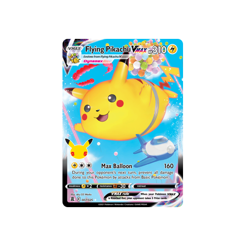 Flying Pikachu VMAX Ultra Rare 007/025 Celebrations