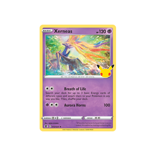 Xerneas Holo Rare 012/025 Celebrations