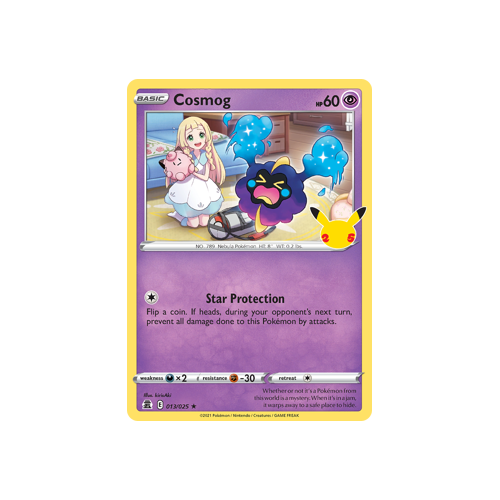 Cosmog Holo Rare 013/025 Celebrations