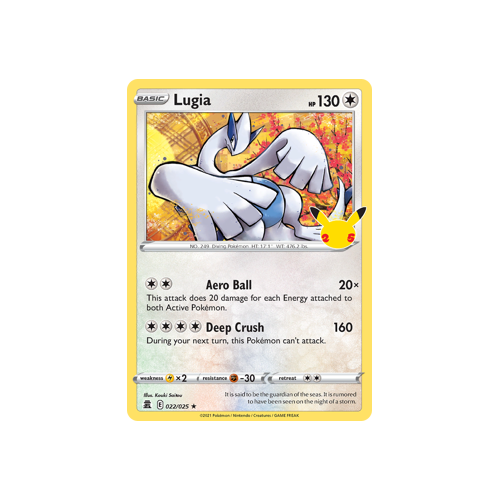 Lugia Holo Rare 022/025 Celebrations