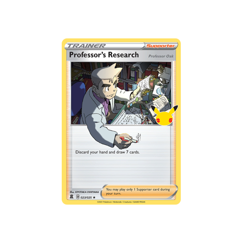 Professor's Research Holo Rare 023/025 Celebrations