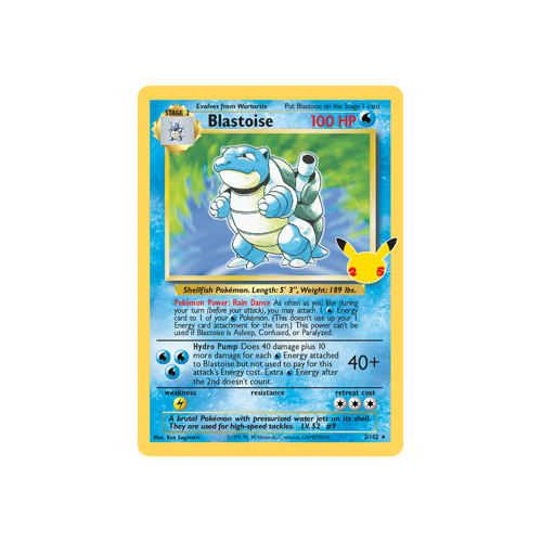 Blastoise Classic Collection 2/102 Celebrations