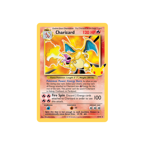 Charizard Classic Collection 4/102 Celebrations