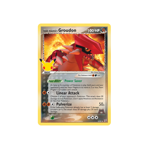 Team Magma's Groudon Classic Collection 9/95 Celebrations