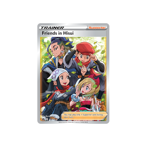 Friends in Hisui (Full Art) 148/159 Ultra Rare Crown Zenith Pokemon Card Single