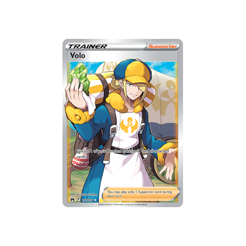 Volo (Full Art) 151/159 Ultra Rare Crown Zenith Pokemon Card Single