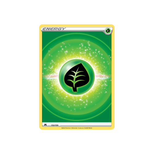 Grass Energy (Texture Full Art) 152/159 Ultra Rare Crown Zenith Pokemon Card Single