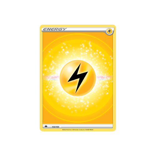 Lightning Energy (Texture Full Art) 155/159 Ultra Rare Crown Zenith Pokemon Card Single