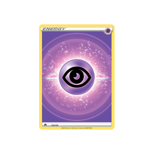 Psychic Energy (Texture Full Art) 156/159 Ultra Rare Crown Zenith Pokemon Card Single