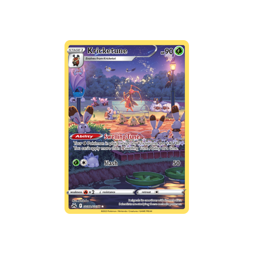Kricketune GG02/GG70 Holo Rare Galarian Gallery Crown Zenith Pokemon Card Single
