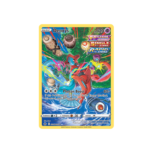 Deoxys GG12/GG70 Holo Rare Galarian Gallery Crown Zenith Pokemon Card Single