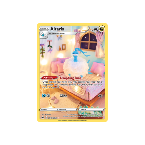Altaria GG19/GG70 Holo Rare Galarian Gallery Crown Zenith Pokemon Card Single