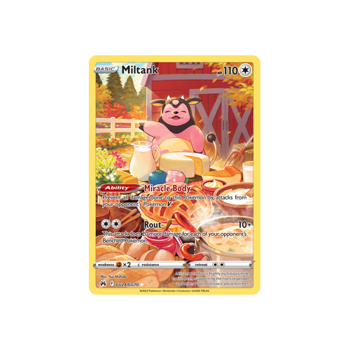 Miltank GG24/GG70 Holo Rare Galarian Gallery Crown Zenith Pokemon Card Single