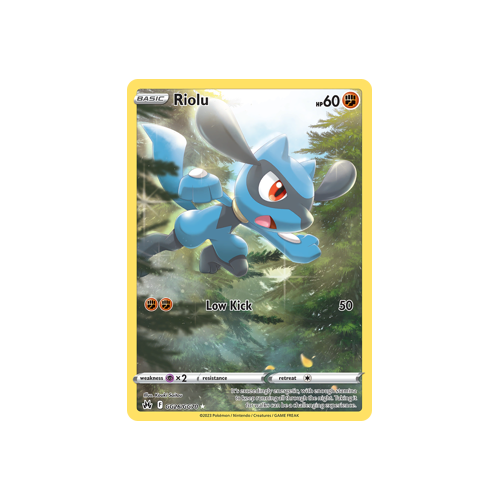 Riolu GG26/GG70 Holo Rare Galarian Gallery Crown Zenith Pokemon Card Single