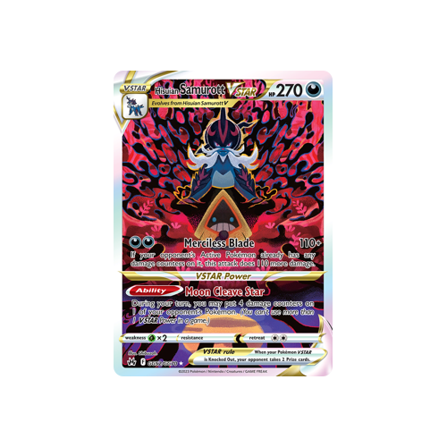 Hisuian Samurott VSTAR GG52/GG70 Ultra Rare Galarian Gallery Crown Zenith Pokemon Card Single