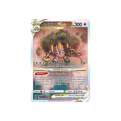 Regigigas VSTAR GG55/GG70 Ultra Rare Galarian Gallery Crown Zenith Pokemon Card Single