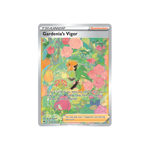 Gardenia's Vigor GG61/GG70 Ultra Rare Galarian Gallery Crown Zenith Pokemon Card Single