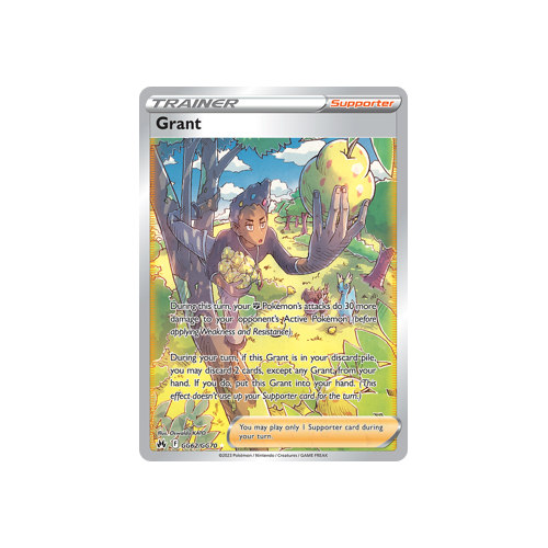 Grant GG62/GG70 Ultra Rare Galarian Gallery Crown Zenith Pokemon Card Single