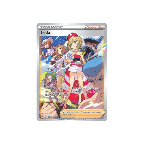 Irida GG63/GG70 Ultra Rare Galarian Gallery Crown Zenith Pokemon Card Single