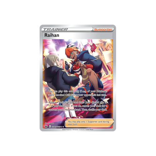 Raihan GG65/GG70 Ultra Rare Galarian Gallery Crown Zenith Pokemon Card Single