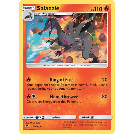 Salazzle (14/70) Dragon Majesty