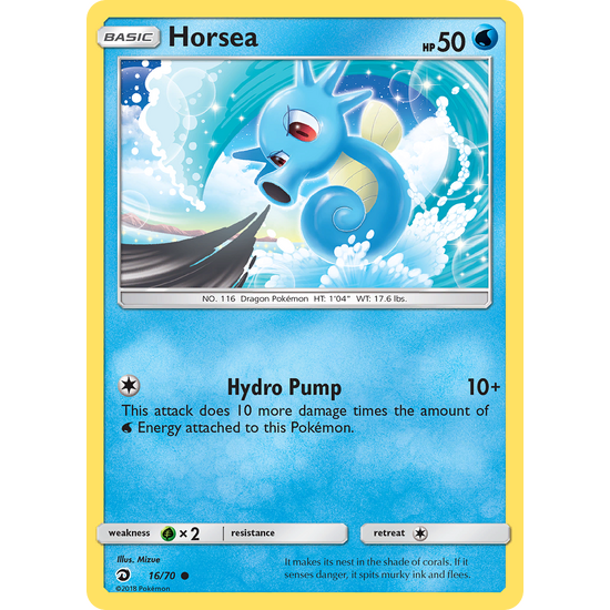 Horsea (16/70) Dragon Majesty