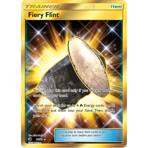Fiery Flint Secret Hyper Rare (76/70) Dragon Majesty