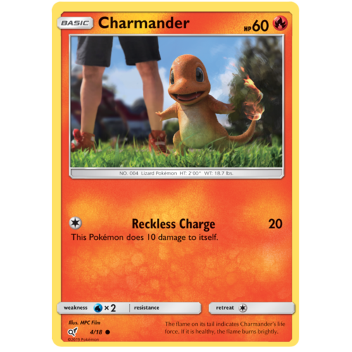 Detective Pikachu - Charmander 04/18 Holo