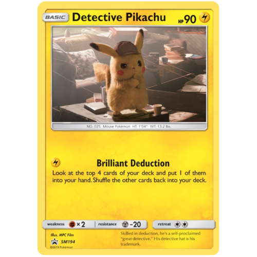 Detective Pikachu - SM194 Promo Holo