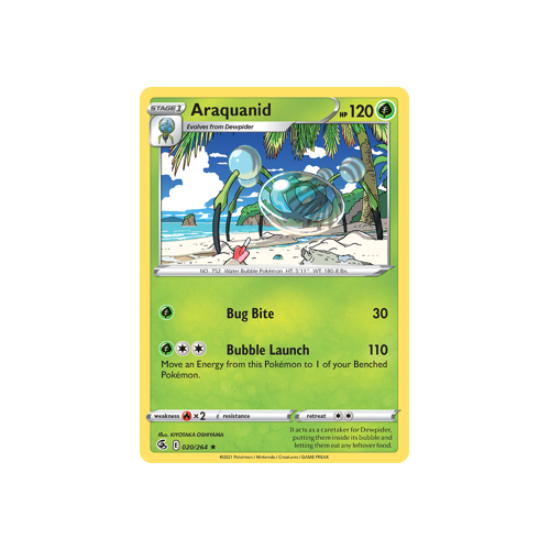 Araquanid Rare 020/264 Fusion Strike Singles