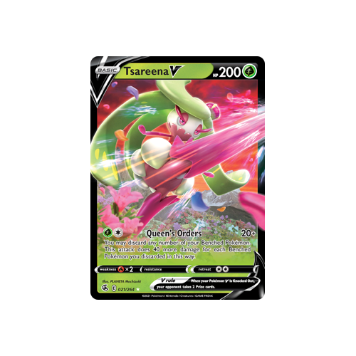 Tsareena V Ultra Rare 021/264 Fusion Strike Singles