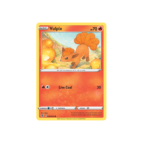 Vulpix (28) Common 028/264 Fusion Strike Singles