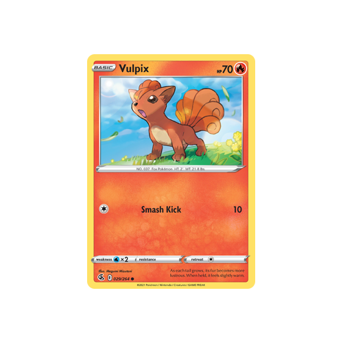 Vulpix (29) Common 029/264 Fusion Strike Singles