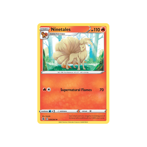 Ninetales (30) Uncommon 030/264 Fusion Strike Singles