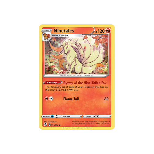 Ninetales (31) Uncommon 031/264 Fusion Strike Singles