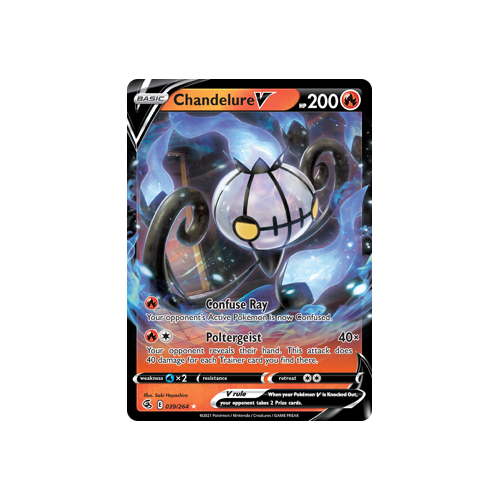 Chandelure V Ultra Rare 039/264 Fusion Strike Singles