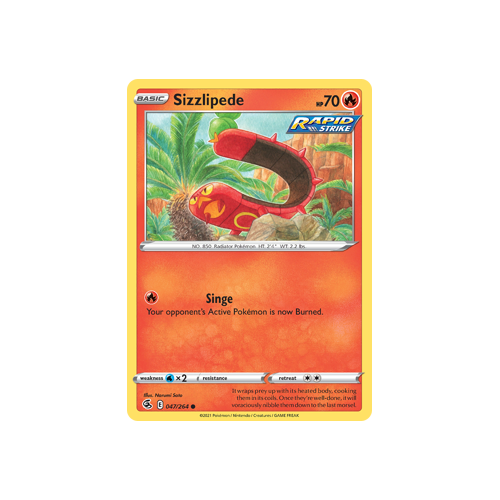 Sizzlipede (47) Common 047/264 Fusion Strike Singles