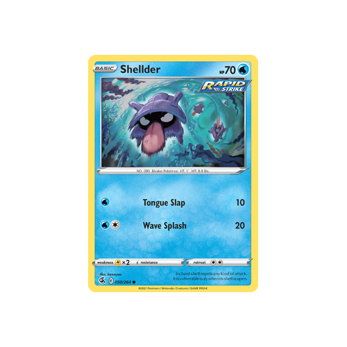 Shellder Common 050/264 Fusion Strike Singles