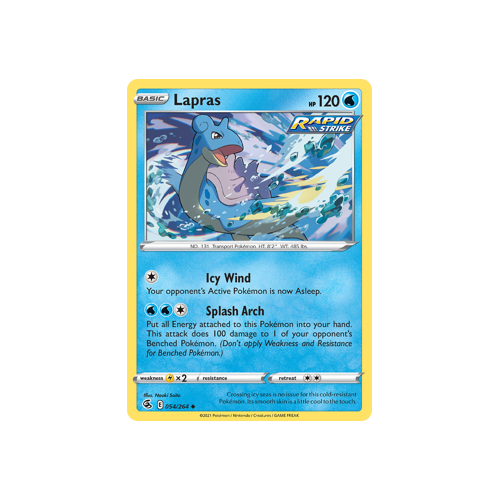 Lapras Uncommon 054/264 Fusion Strike Singles