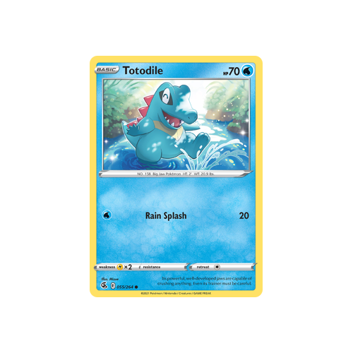 Totodile Common 055/264 Fusion Strike Singles