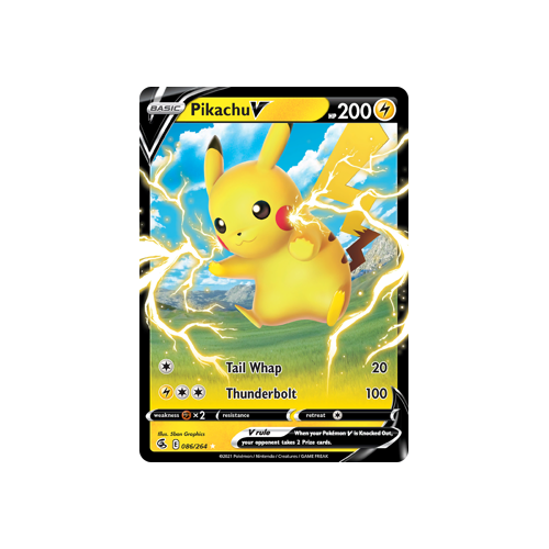 Pikachu V Ultra Rare 086/264 Fusion Strike Singles