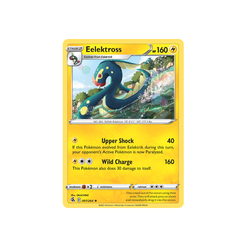 Eelektross Rare 097/264 Fusion Strike Singles