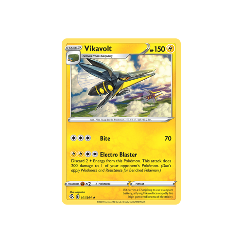 Vikavolt Rare 101/264 Fusion Strike Singles