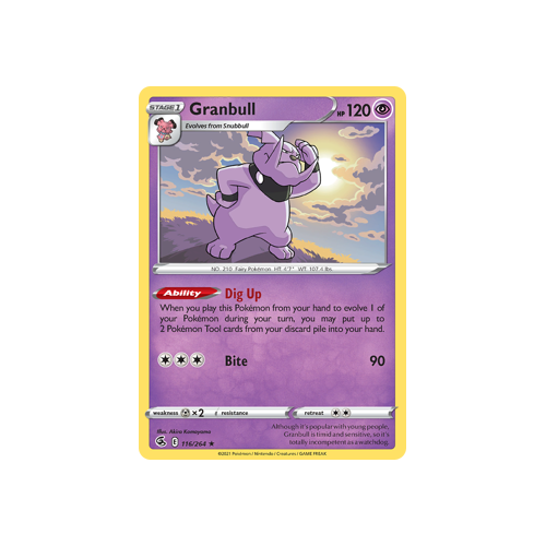 Granbull Rare 116/264 Fusion Strike Singles