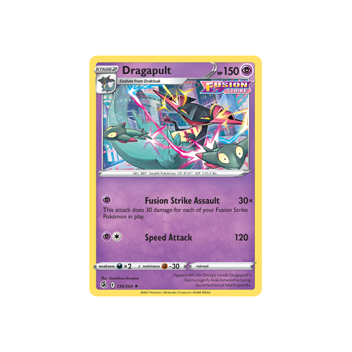 Dragapult Holo Rare 130/264 Fusion Strike Singles