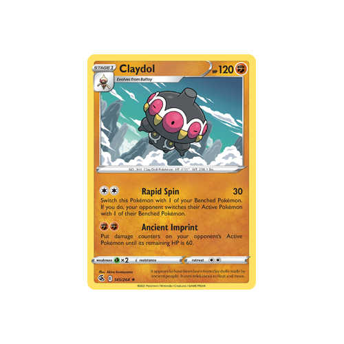 Claydol Rare 145/264 Fusion Strike Singles