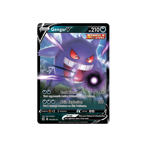 Gengar V Ultra Rare 156/264 Fusion Strike Singles