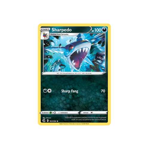 Sharpedo Uncommon 163/264 Fusion Strike Singles