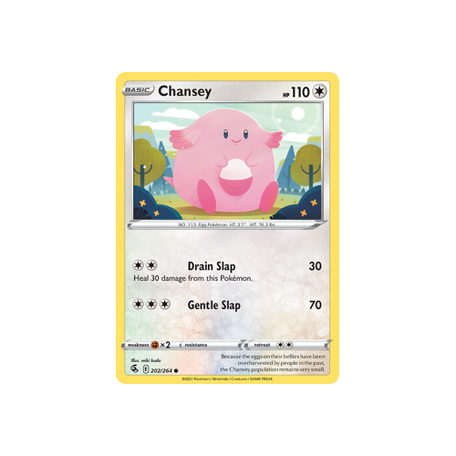 Chansey Common 202/264 Fusion Strike Singles